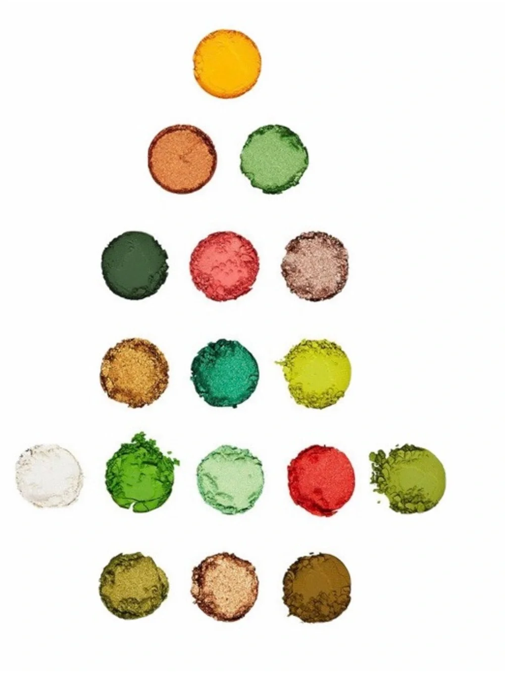 Revolution x The Grinch 17 colors Eye Shadow Palette - Green with Red Text new